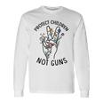 Protect Children Not Guns End Gun Violence Anti Gun Orange Long Sleeve T-Shirt T-Shirt Gifts ideas