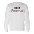 That Says Papa's Princess In Fancy Font Long Sleeve T-Shirt Gifts ideas