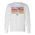 Silly Goose On The Loose Silly Goose University Retro Long Sleeve T-Shirt T-Shirt Gifts ideas