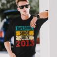 10 Year Old Awesome Since July 2013 10Th Birthday Long Sleeve T-Shirt Gifts for Him