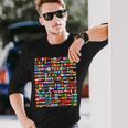 195 Flags Of All Countries In The World International Event Long Sleeve T-Shirt Gifts for Him