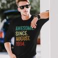 29 Year Old Awesome Since August 1994 29Th Birthday Long Sleeve Gifts for Him
