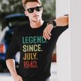80 Years Old Legend Since July 1943 80Th Birthday 80Th Birthday Long Sleeve T-Shirt T-Shirt Gifts for Him