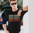 Airway Heights Washington Airway Heights Wa Retro Vintage Long Sleeve T-Shirt Gifts for Him