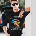 Alejandra Name Alejandra With Three Sides Long Sleeve T-Shirt Gifts for Him