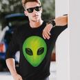 Alien HeadColorful Alien Rave Believe Long Sleeve T-Shirt Gifts for Him