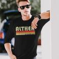 Althea Name Personalized Retro Vintage 80S 90S Birthday 90S Vintage Long Sleeve T-Shirt Gifts for Him