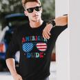American Dude Sunglasses 4Th Of July Patriotic Boy Long Sleeve T-Shirt Gifts for Him