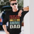 Anime Fathers Birthday Im An Anime Dad Retro Vintage Long Sleeve T-Shirt T-Shirt Gifts for Him