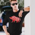 Arkansas Hog Hunting Animal Wild Boar Vintage Long Sleeve T-Shirt Gifts for Him