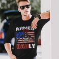 Armed And Dadly 2023 Deadly Father For Fathers Day Long Sleeve T-Shirt Gifts for Him