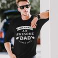 This Is What An Awesome Dad Looks Like Father Long Sleeve T-Shirt Gifts for Him