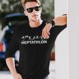 Awesome Heptathlon Athlete Heptathlete Long Sleeve T-Shirt Gifts for Him