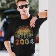 Awesome Since June 2004 Vintage 19Th Birthday Party Retro Long Sleeve T-Shirt T-Shirt Gifts for Him