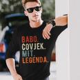 Babo Bosnia Father Bosnian Dad Bosna Long Sleeve T-Shirt Gifts for Him