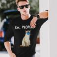 Balinese-Javanese Ew People Cat Wearing Face Mask Long Sleeve T-Shirt Gifts for Him