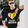 Ball Neena Heart Baseball Softball Neena Long Sleeve T-Shirt Gifts for Him