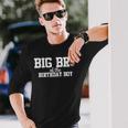 Big Brother Of The Birthday Boy Football Lover First Long Sleeve T-Shirt Gifts for Him