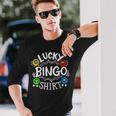 Bingo Lucky Bingo Long Sleeve T-Shirt Gifts for Him