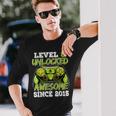 Birthday Boy Video Game Level 8 Unlocked Awesome Since 2015 Long Sleeve T-Shirt T-Shirt Gifts for Him