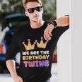 We Are The Birthday Twins Cute Celebrate Twin Long Sleeve T-Shirt Gifts for Him