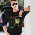 Bisexual Flag Frog Dab Lgbt Bi Pride Stuff Animal Long Sleeve T-Shirt T-Shirt Gifts for Him