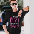 Boss Woman Im Not Bossy Im Aggressively Helpful Long Sleeve T-Shirt Gifts for Him