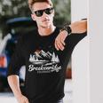 Breckenridge Colorado Vintage Mountain Landscape Long Sleeve T-Shirt Gifts for Him