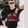 Brother Pit Crew Birthday Party Race Car Lover Racing Family Long Sleeve T-Shirt Gifts for Him