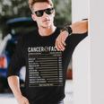 Cancer Facts Zodiac Sign Birthday Horoscope Astrology Long Sleeve T-Shirt T-Shirt Gifts for Him