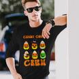 Candy Corn Squad Team Candy Corn Crew Halloween Long Sleeve T-Shirt Gifts for Him