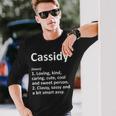 Cassidy Definition Personalized Birthday Idea Long Sleeve T-Shirt Gifts for Him