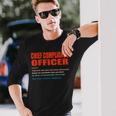 Chief Compliance Officer Vintage Definition Wizard Magician Long Sleeve T-Shirt Gifts for Him