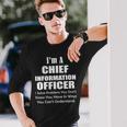 Chief Information Officer Solve Problems Cio Office Long Sleeve T-Shirt Gifts for Him