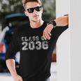 Class Of 2036 Grow With Me First Day Of School Graduation Long Sleeve Gifts for Him