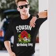 Cousin Of The Birthday Boy Farm Animal Bday Party Long Sleeve T-Shirt Gifts for Him