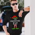 The Crocheting Elf Christmas Matching Family Pajama Costume Long Sleeve T-Shirt Gifts for Him