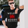 Cymru Am Byth Welsh Rugby Wales Forever Dragon Long Sleeve T-Shirt Gifts for Him
