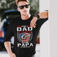 Being Dad Is An Honor Being Papa Is Priceless Usa Flag Daddy Long Sleeve T-Shirt T-Shirt Gifts for Him