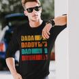 Dada Daddy Dad Bruh Retro Vintage Fathers Day Long Sleeve T-Shirt T-Shirt Gifts for Him