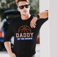 Daddy Of Rookie 1St Birthday Basketball Theme Matching Party Long Sleeve T-Shirt T-Shirt Gifts for Him