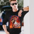 Dia De Los Muertos Skeletons Dancing Mexican Day Of The Dead Long Sleeve T-Shirt Gifts for Him