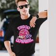Disco Pink Cowgirl Hat & Boot Rodeo Western Country Southern Rodeo Long Sleeve T-Shirt T-Shirt Gifts for Him