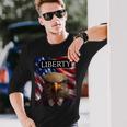 Eagle In A Suit American Flag 4Th Of July Liberty Long Sleeve T-Shirt T-Shirt Gifts for Him