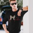 East Siberian Laika Dog Heartbeat Ekg My Dogs Are My Cardio Long Sleeve T-Shirt Gifts for Him