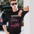 Emerson Name Emerson Name V2 Long Sleeve T-Shirt Gifts for Him