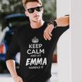 Emma Name Keep Calm And Let Emma Handle It Long Sleeve T-Shirt Gifts for Him