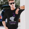 End Alz Love Never Forgets Alzheimer Awareness Long Sleeve T-Shirt Gifts for Him