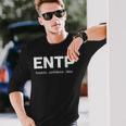 Entp Debater Analyst 16 Personality Test Long Sleeve T-Shirt Gifts for Him