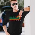 Evergreen Vintage Stripes Alburg New York Long Sleeve T-Shirt Gifts for Him